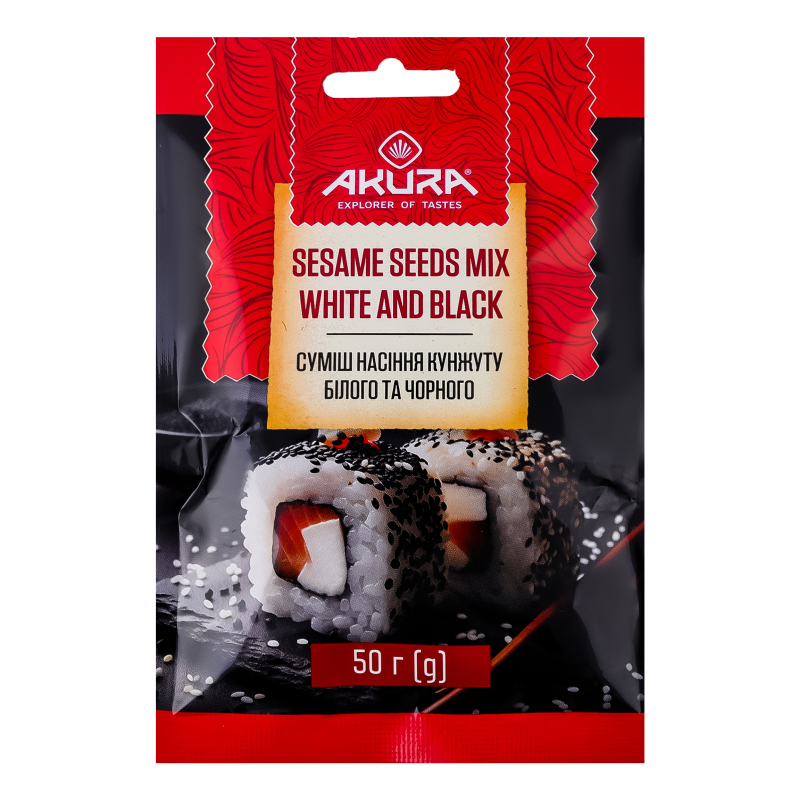 Кунжут Akura 50г суміш білий/чорний