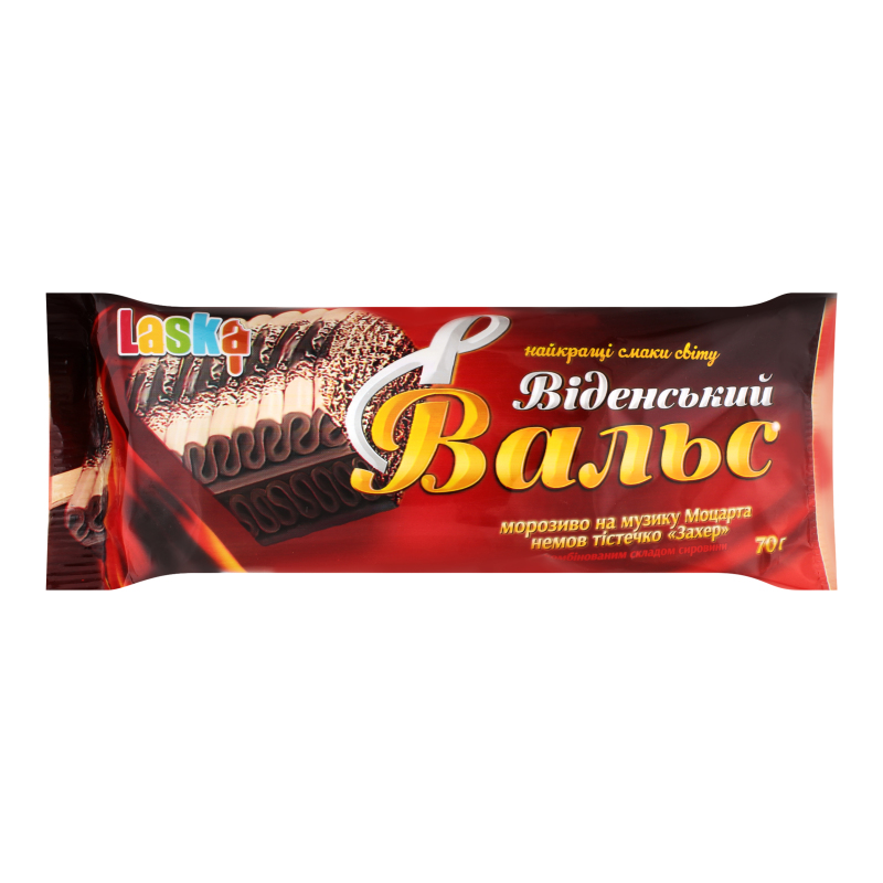 Морозиво Ласка 70г Віденський Вальс н/п