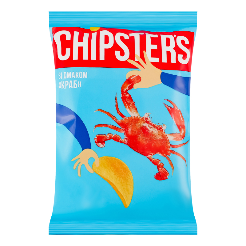 Чипси Chipsters 60г Краб