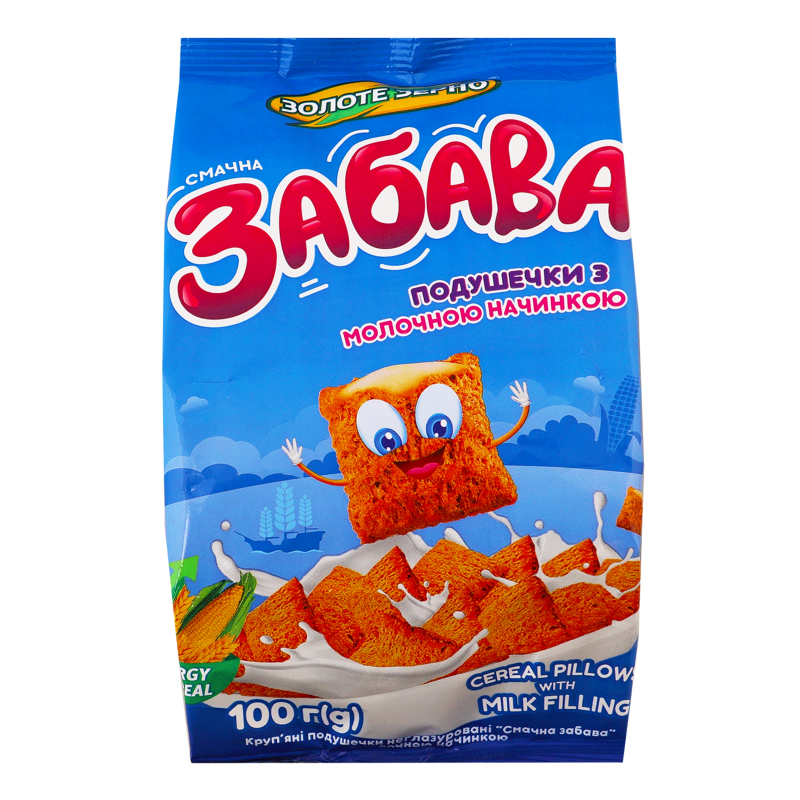 Подушечки Зол зерно 100г Забава молочні