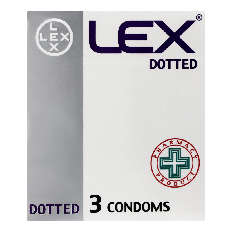 Презервативи LEX 3шт Dotted медпак