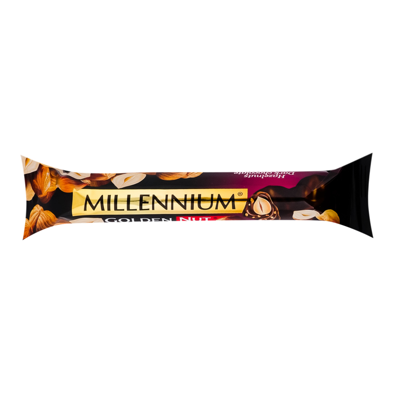 Батончик Millennium 40г Чорний з горіхом