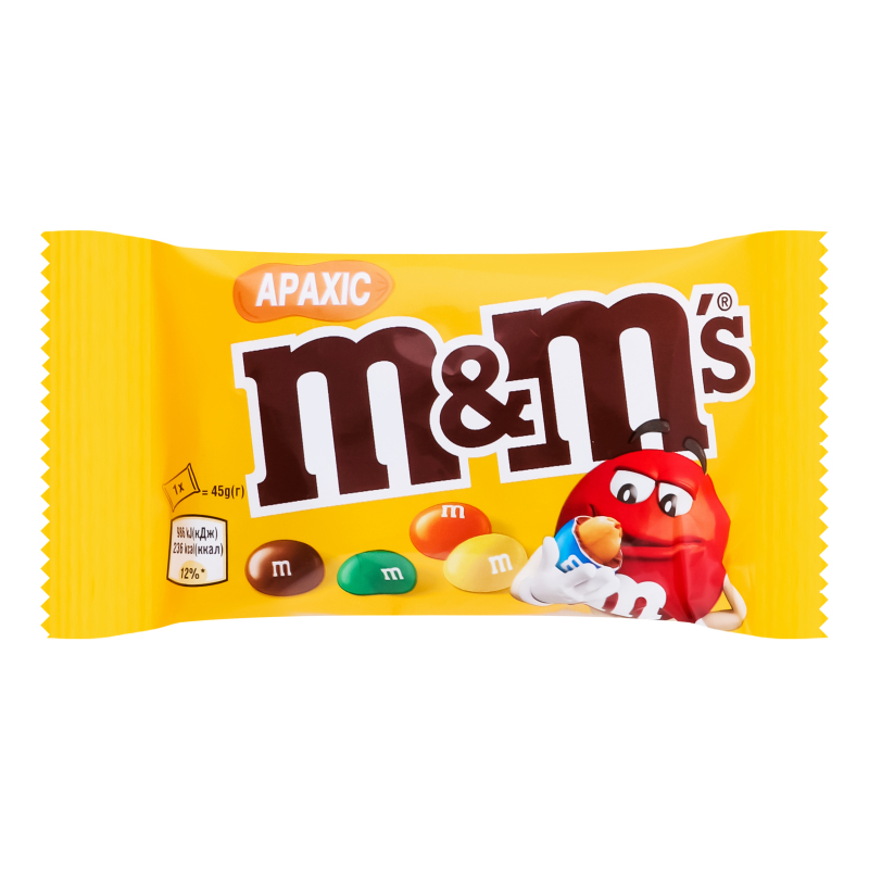 Драже М&М 45г Арахіс Молочний Шоколад