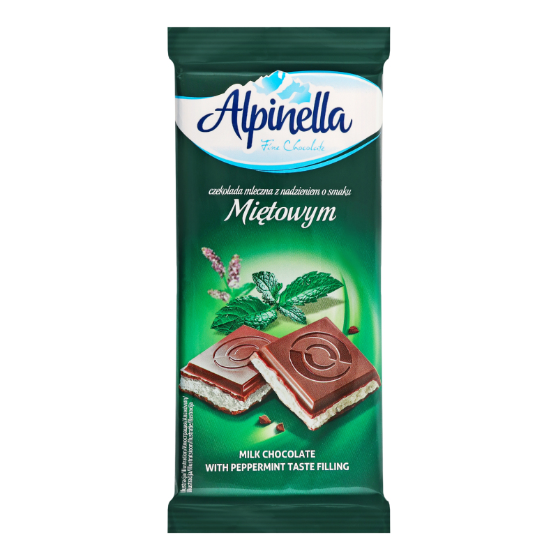 Шоколад Alpinella 100г Мята