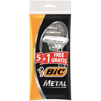Станок BIC Metal 1 лезо Акція 5+1