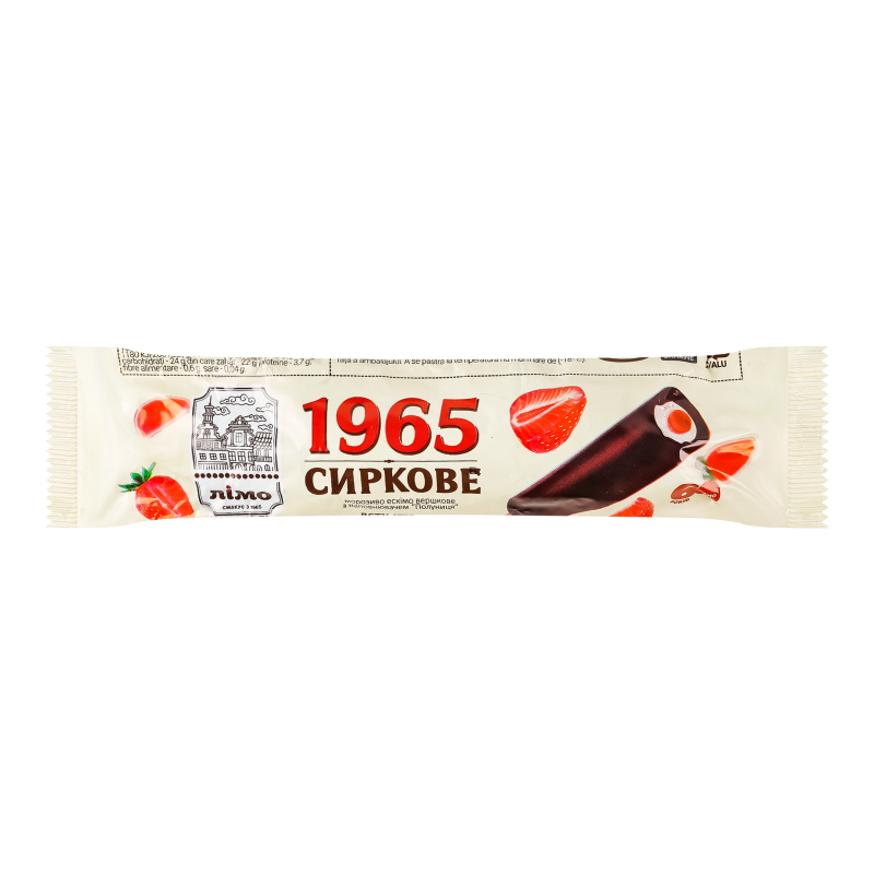 Морозиво Лімо 65г Сиркове Полуниця 1965
