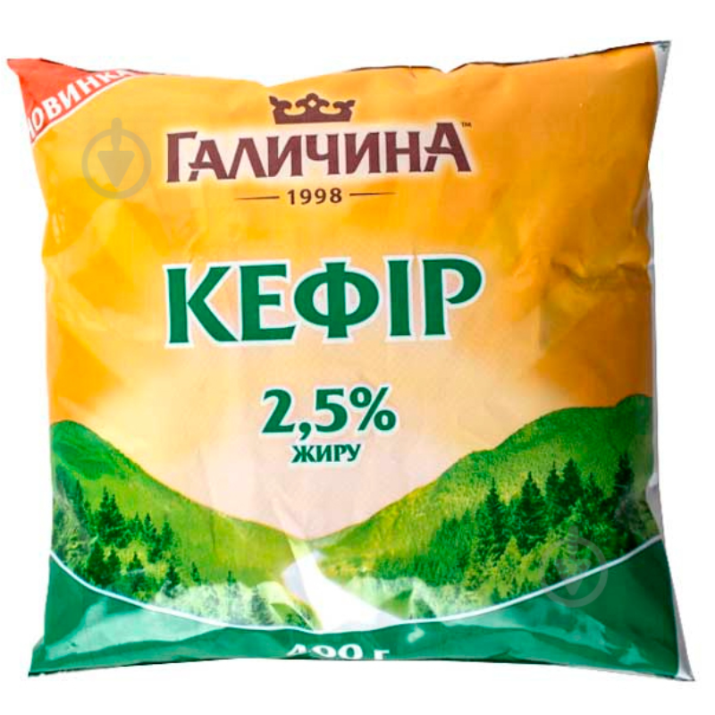Кефір Галичина 2,5% 400г п/пл