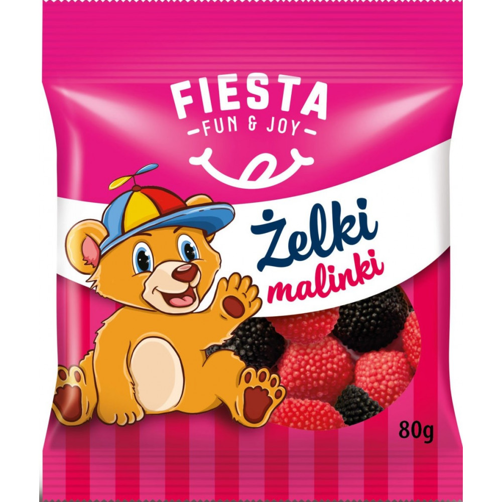 Цукерки Fiesta 80г Желейні Малинки
