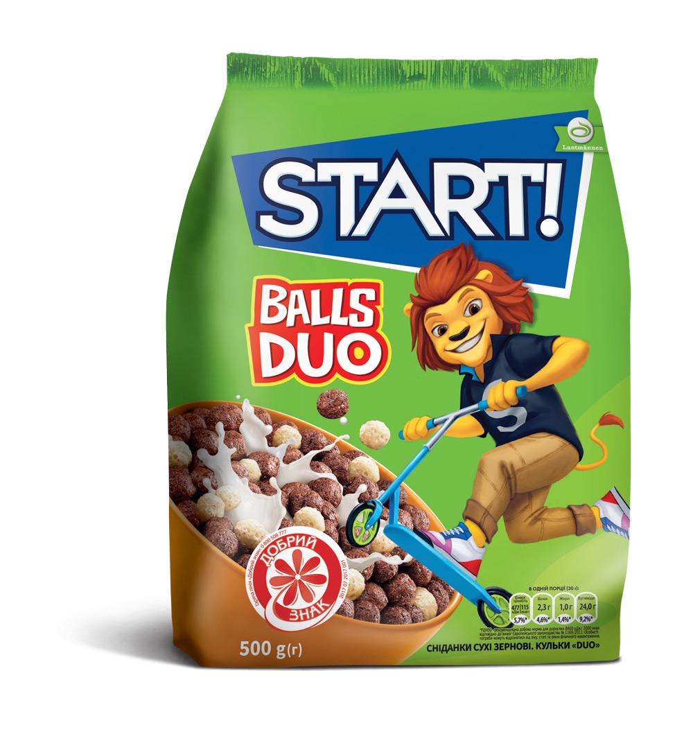 Сух сніданок Start 500г Кульки Duo