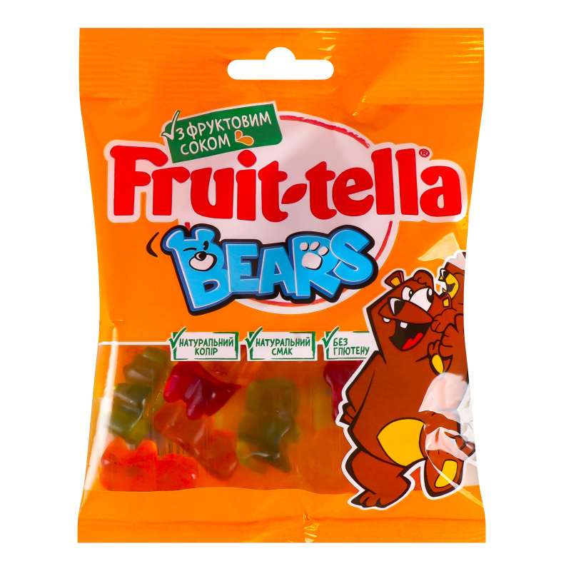 Цукерки жув Fruit-tella 90г Ведмежата