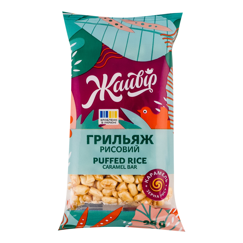 Грильяж Жайвір 26г Рисовий