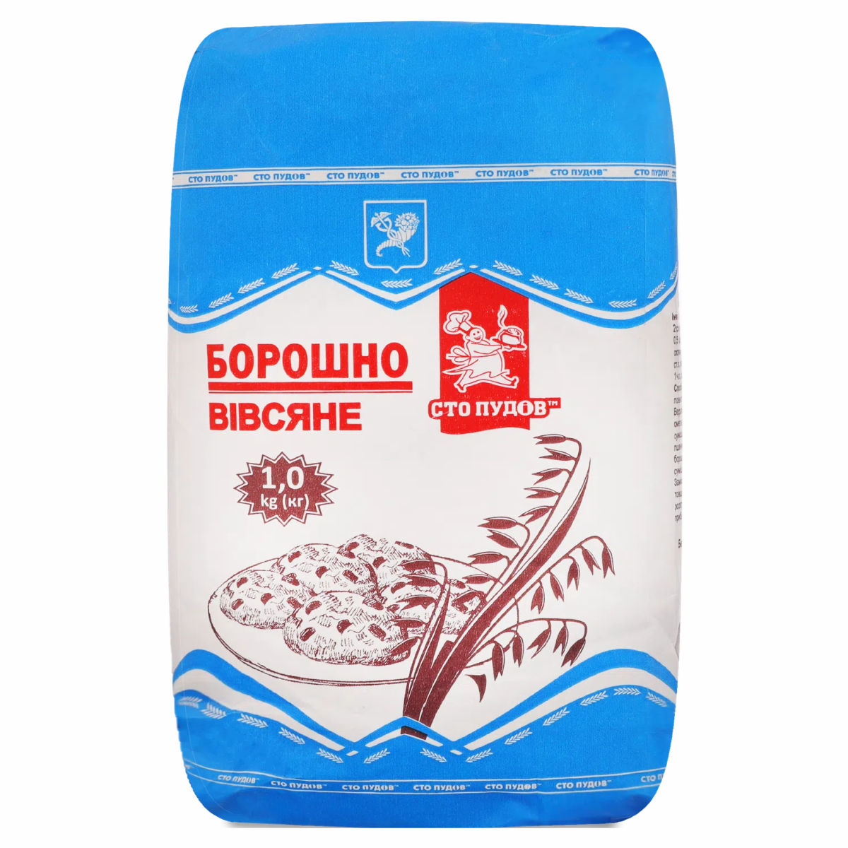 Борошно Сто Пудів 1кг Вівсяне