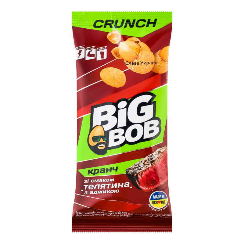 Арахіс BIG BOB 55г Телятина аджика