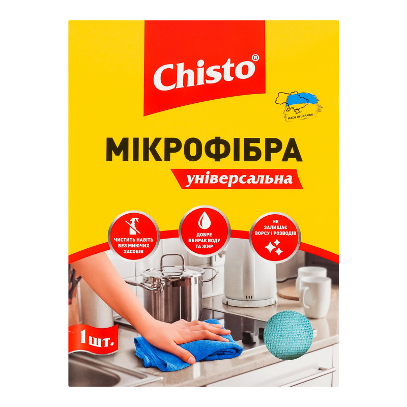 Серветка Chisto 1шт мікрофібра дуніверс