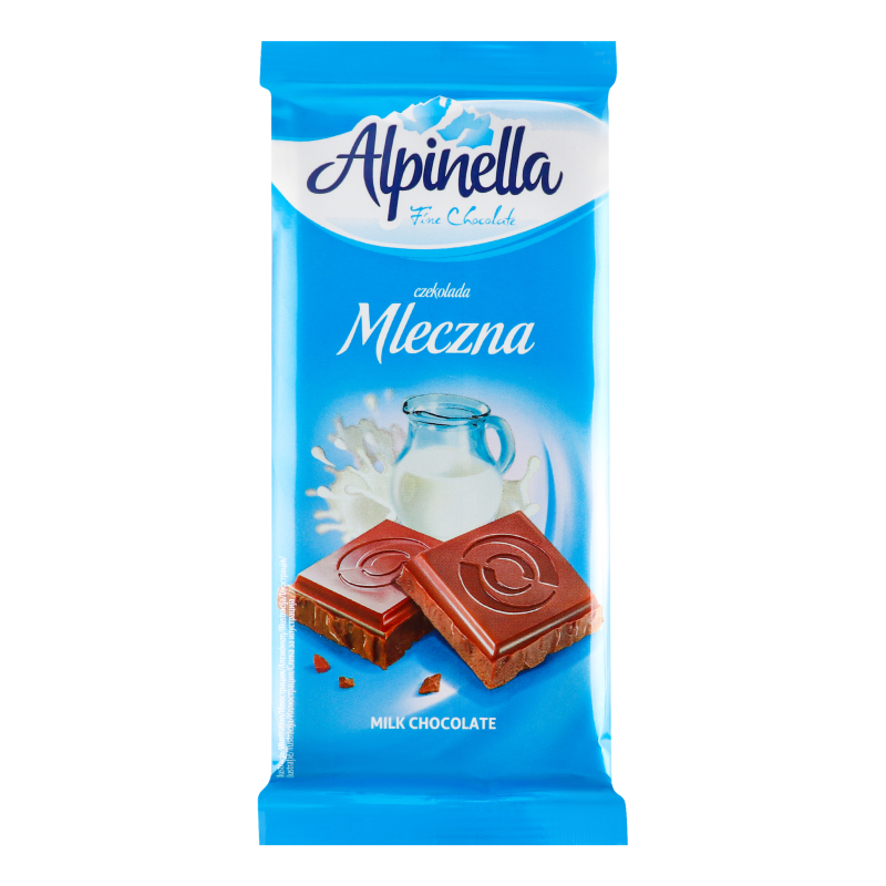 Шоколад Alpinella 90г Молочний