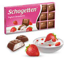 Шоколад Schogotten 100г Йогурт Полуниця
