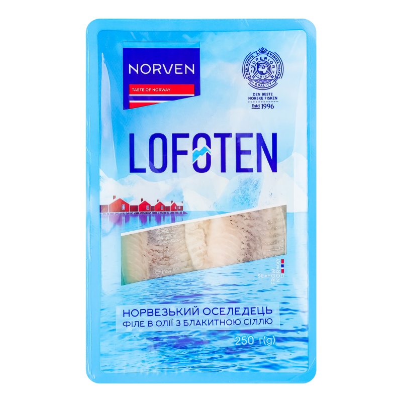 Прес Norven Оселедець 250г філе в/о