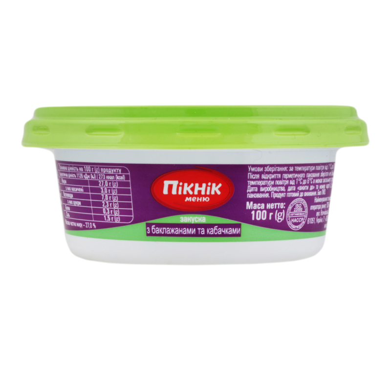 Закуска Пікнік 100г Баклажани Кабачки