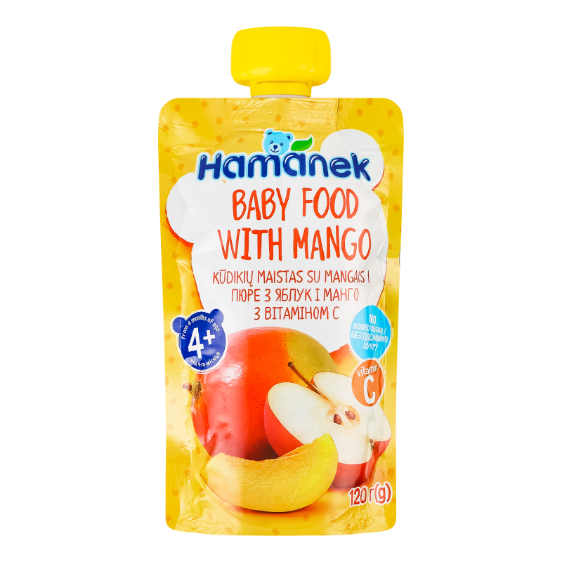 ДХ Hamanek Пюре 120г Яблуко-манго