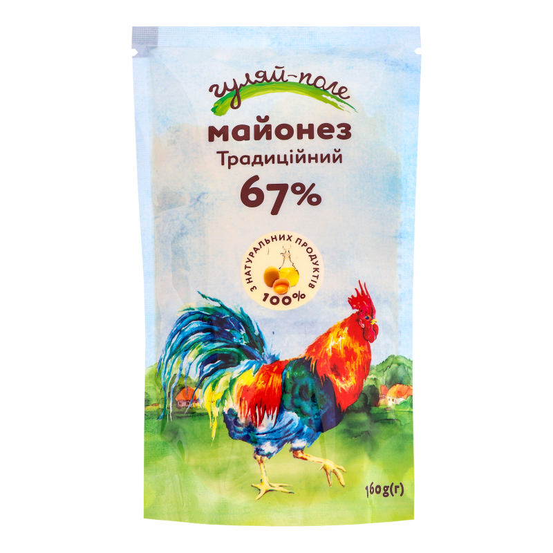 Майонез Гуляй Поле 67% 160г Традицій д/п