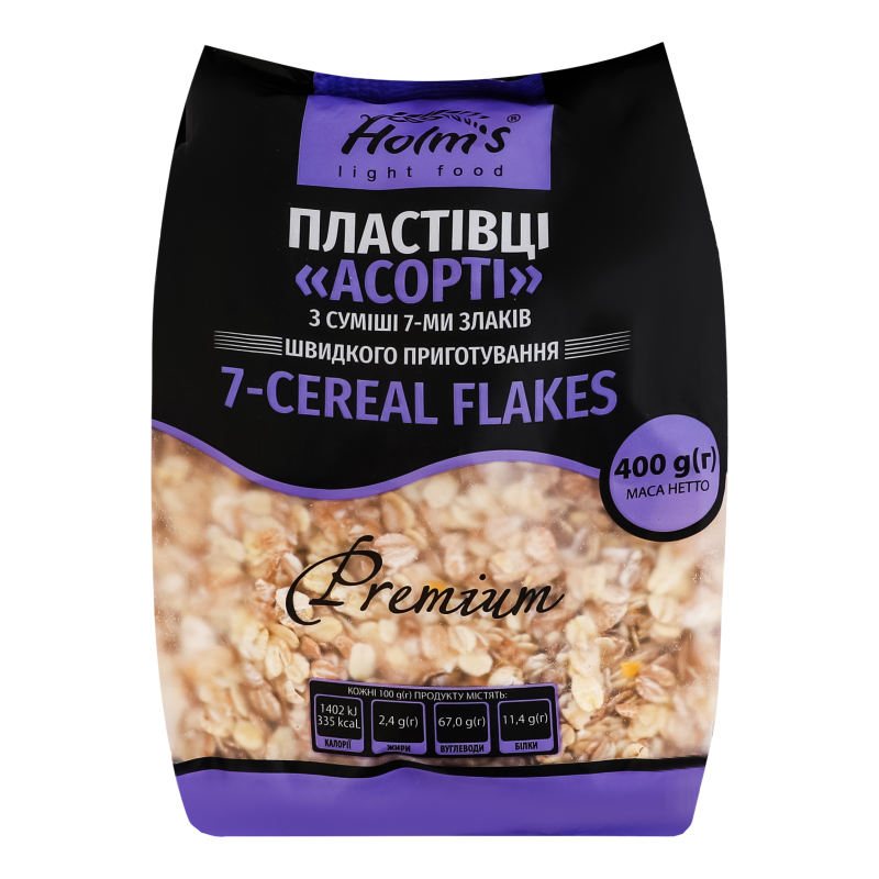 Пластівці Holms 400г 7 Злаків пакет