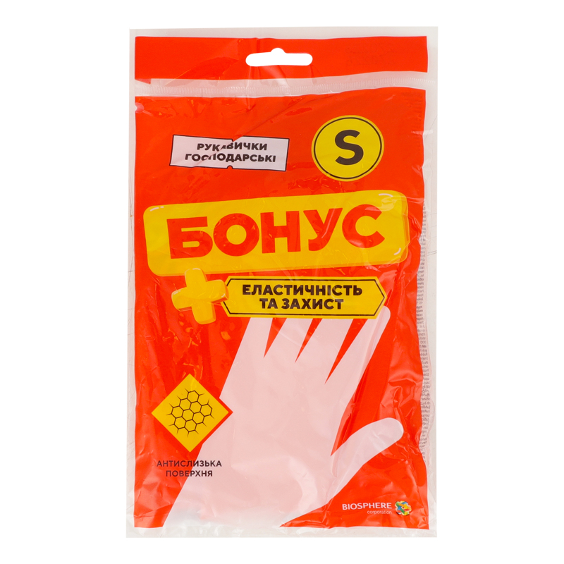 Рукавички Бонус гумові універс S економ