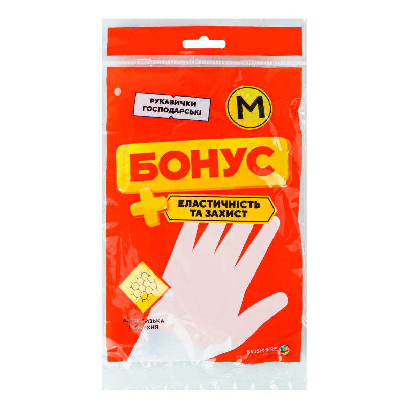 Рукавички Бонус гумові універс M економ