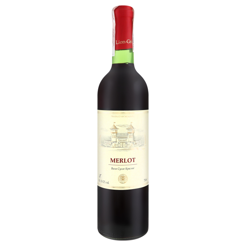 Вино Ліон Грі 0,75л Мерло чер сух ст 12%