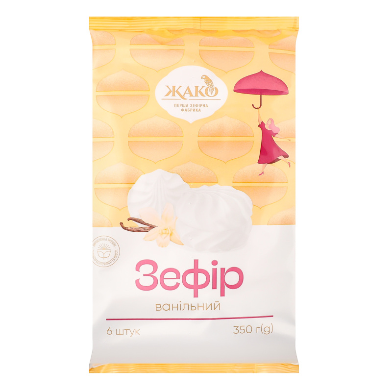 Зефір Жако 350г Ванільний