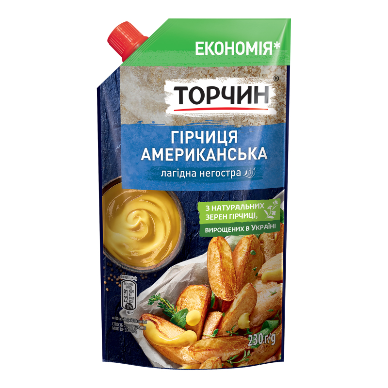 Гірчиця Торчин д/п 230г Американська