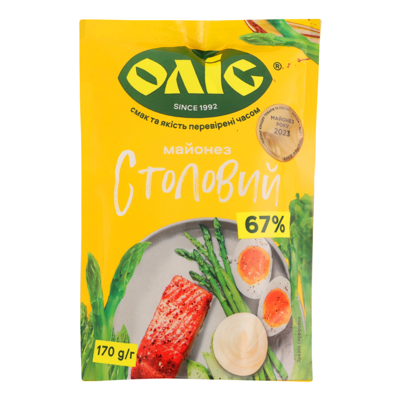 Майонез Оліс 67% 170г Столовий
