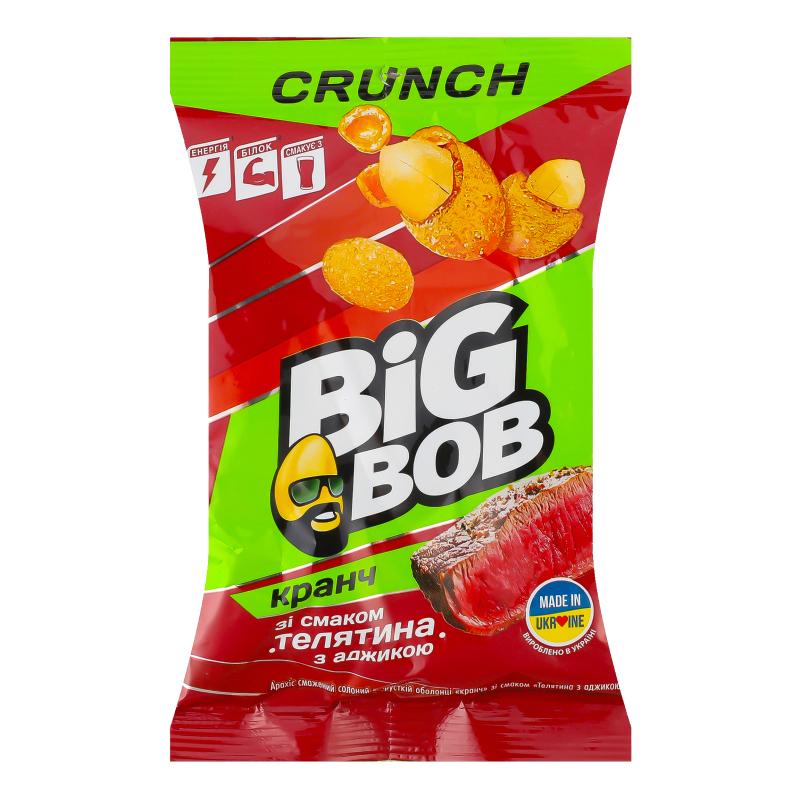 Арахіс BIG BOB 90г Телятина аджика