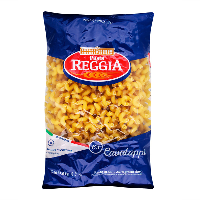 Макарони Reggia 500г Cavatappi №63