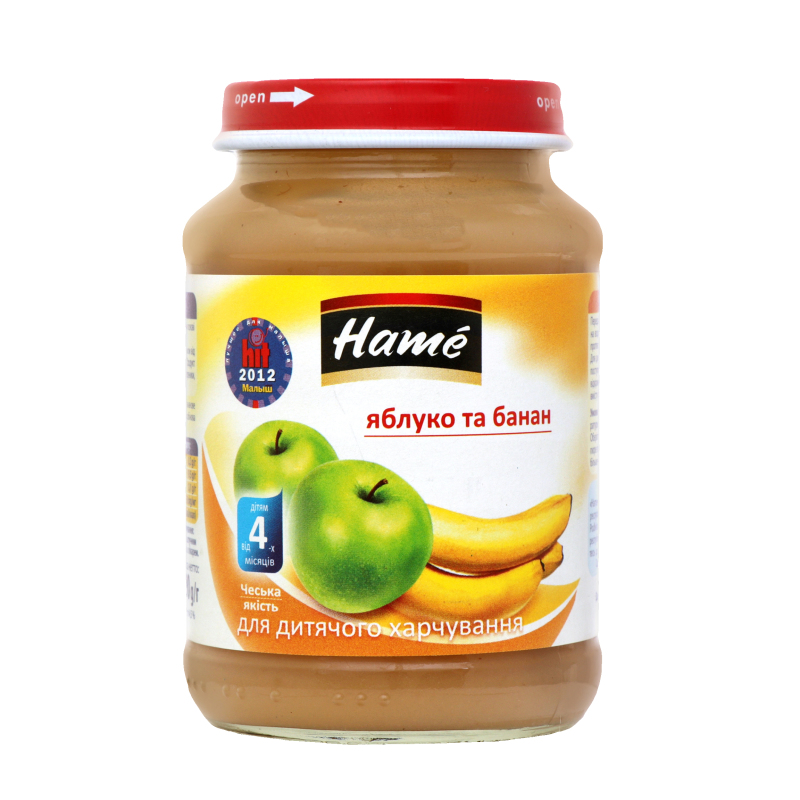 ДХ Пюре Hame 190г фр Яблуко-банан