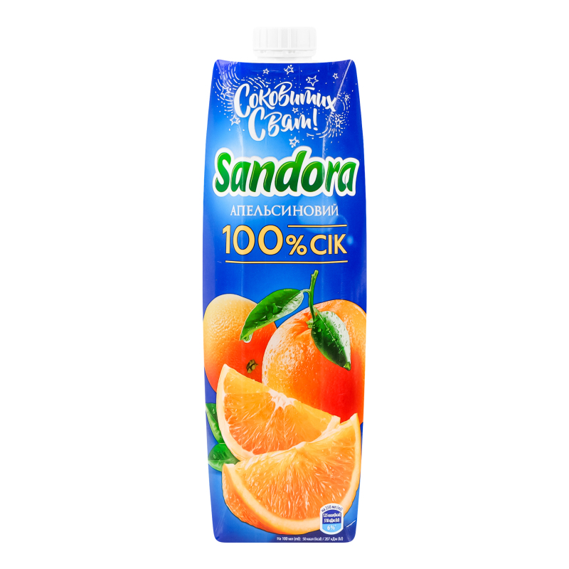 Сік Sandora 0,95л Апельсин