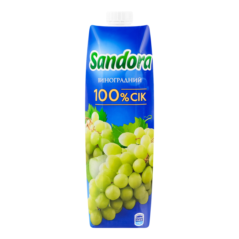 Сік Sandora 0,95л Виноград білий