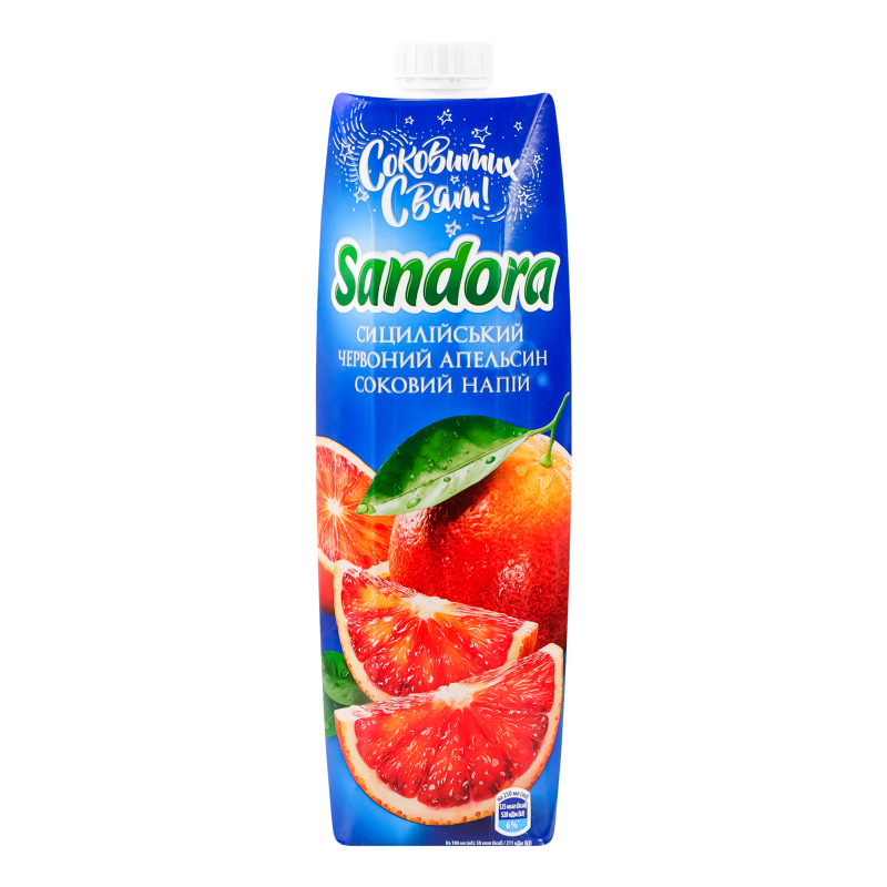 Напій Sandora 0,95л Сицил черв апельсин