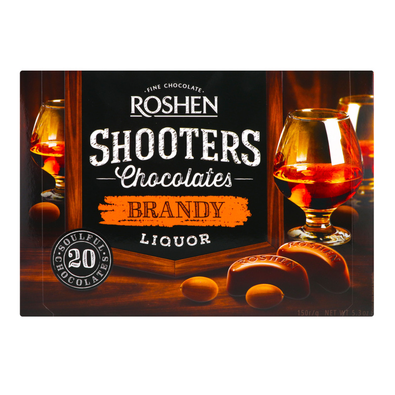 Цукерки ROSHEN 150г Shooters бренд лікер