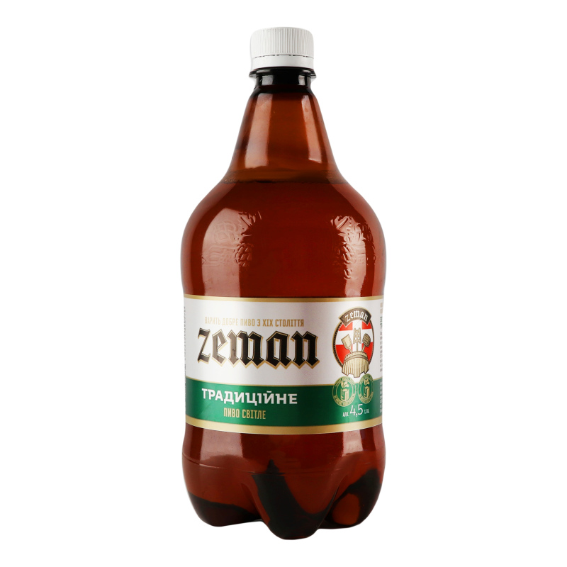 Пиво Земан 1л Традиційне 4%