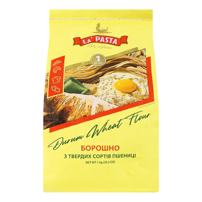 Борошно La Pasta 1кг Пшеничн з тв сортів