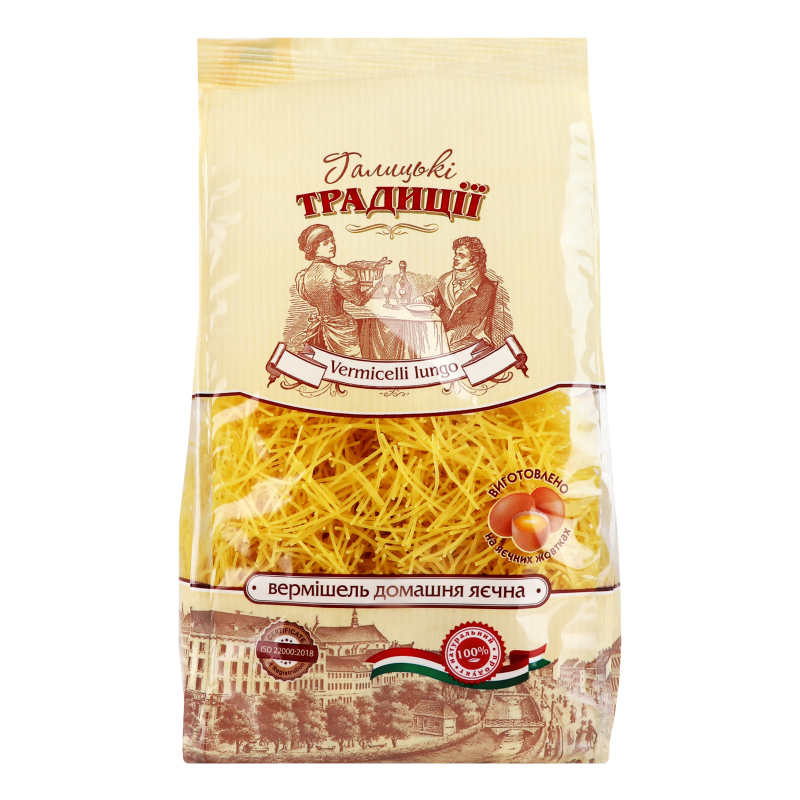 Макарони ГалицькіТрадиції 400г Вермішель