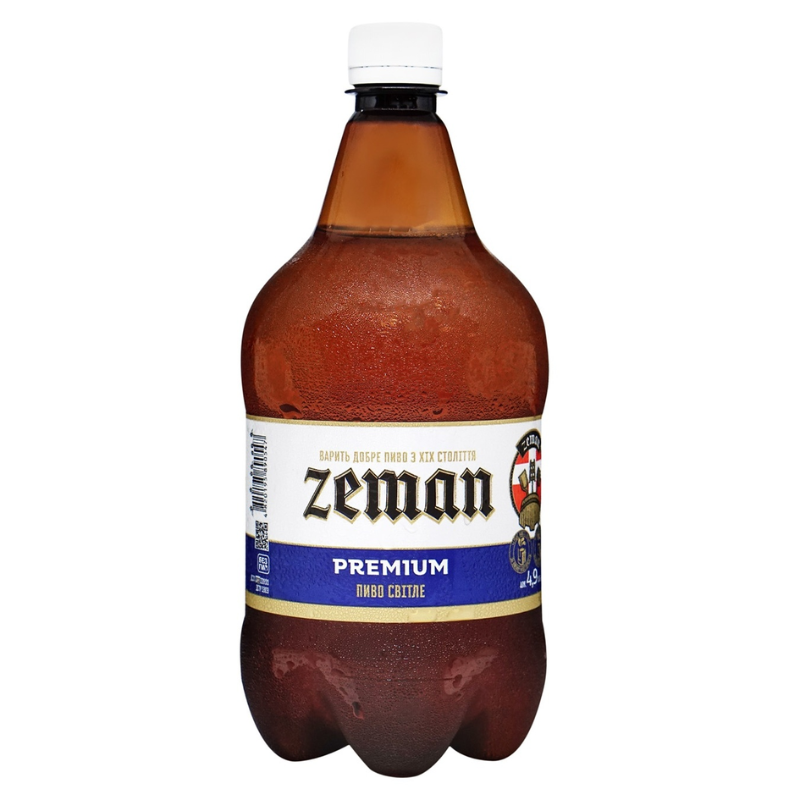 Пиво Земан 1л Преміум світле