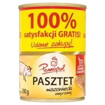 Паштет PAMAPOL 390г свинячого мяса