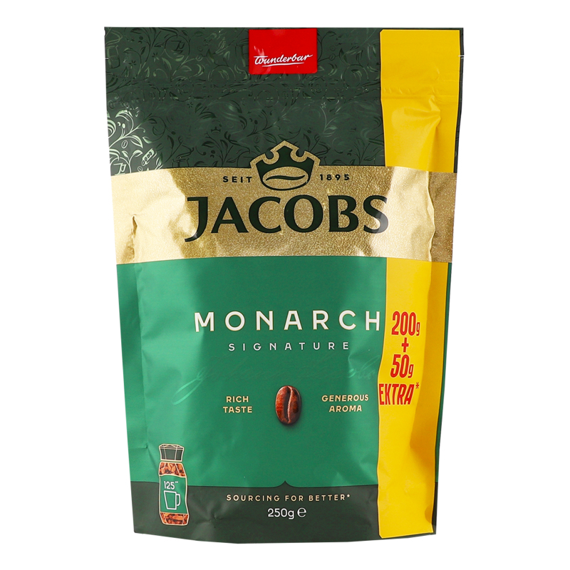 Кава Jacobs Монарх 250г розч економ пак