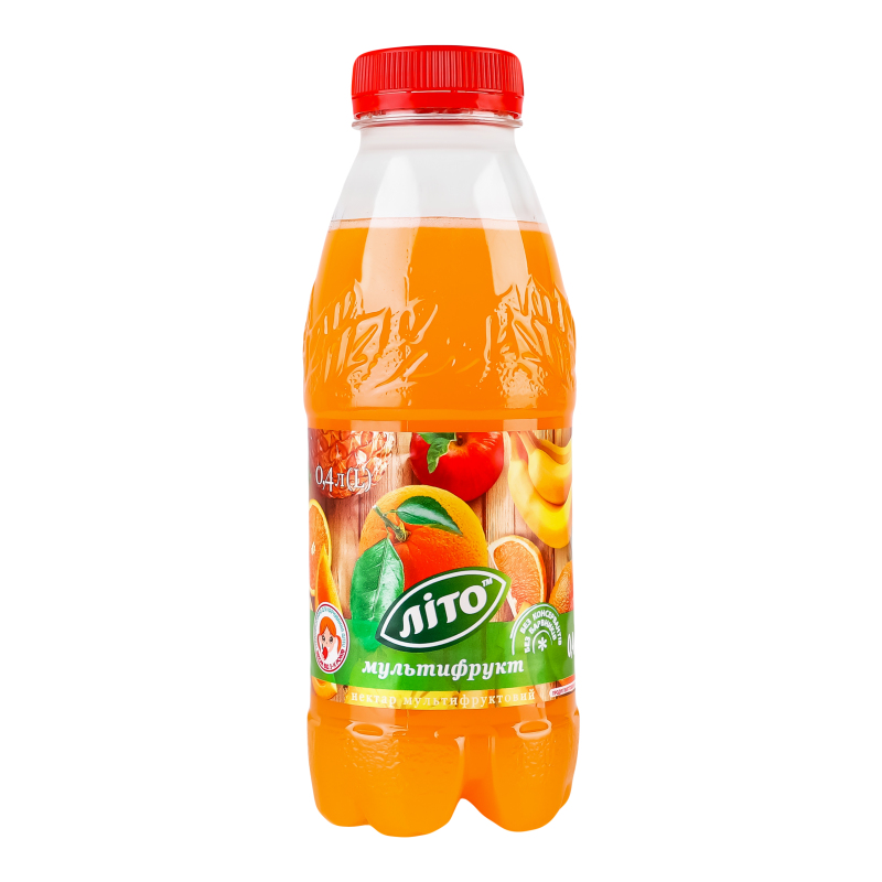 Нектар Соки Літо 0,4л Мультифруктовий