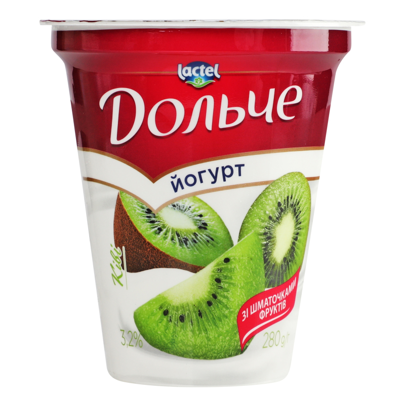 Йогурт Дольче 3,2% 280г Ківі ст