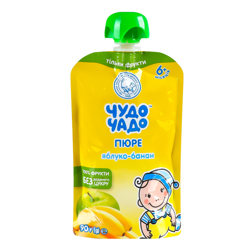 ДХ ЧудоЧадо Пюре 90г Яблуко-банан