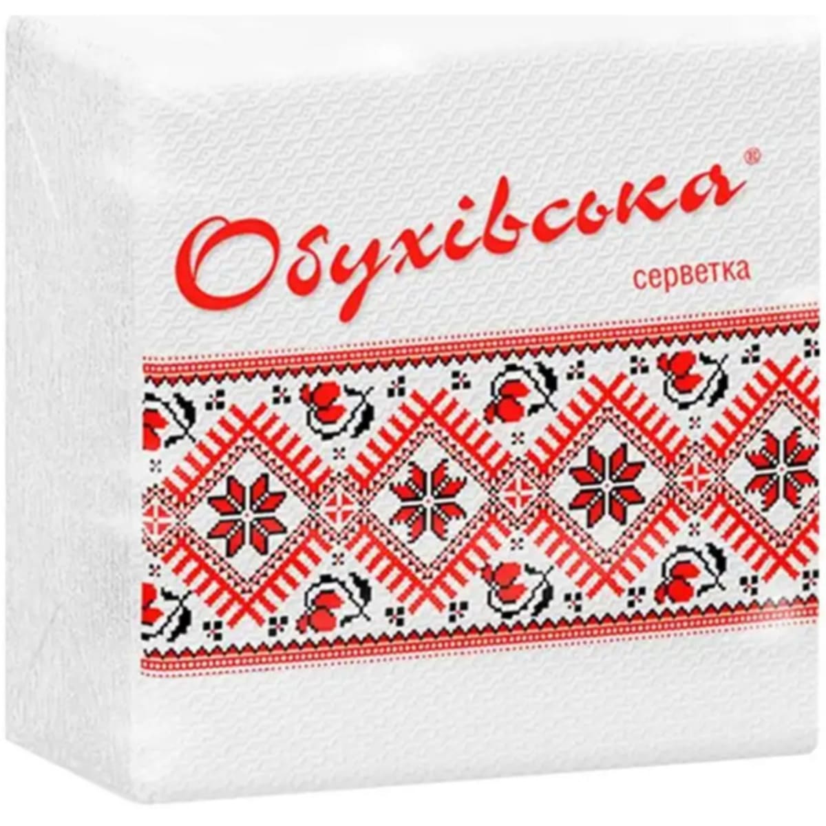 Серветки Обухівські 80шт 23*24 білі