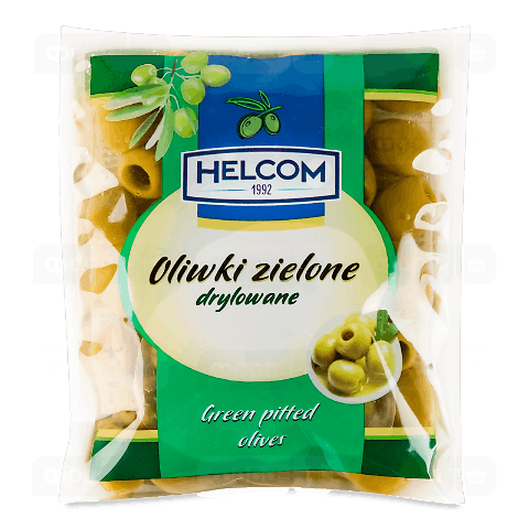Оливки Helcom 195г зелені б/к