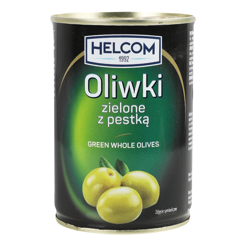Оливки Helcom 300г зелені з/к
